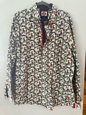 Jermyn & Bond London Psychedelic Mod Print Shirt - Tailored Slim Fit